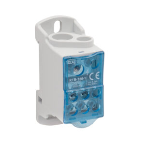 Morsettiera Distribuzione 2x125A per Barra DIN 2 Moduli 8 Fori